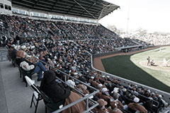 stadium view of seats and field
